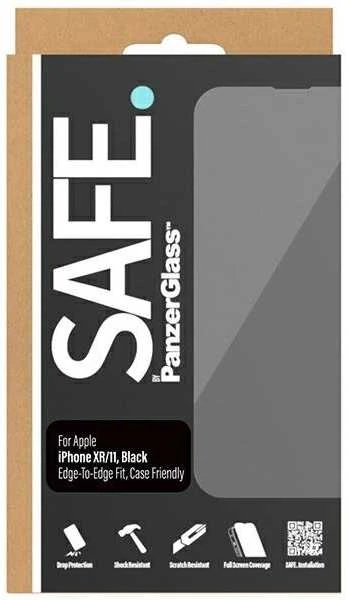 Panzer Glass SAFE. Apple iPhone XR/11 Case Friendly, Juodas