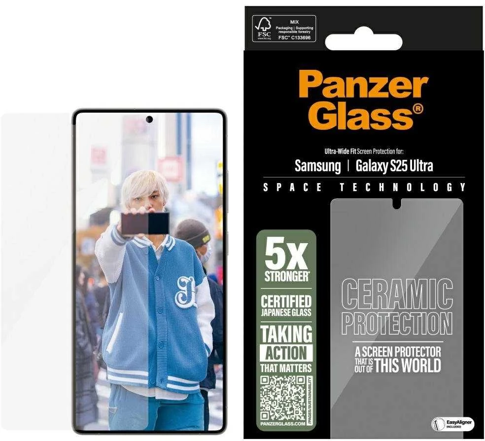 Panzer Glass PanzerGlass Ultra-Wide Fit Ceramic Glass for Samsung Galaxy S25 Ultra