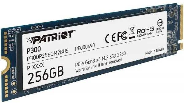 Kietasis vidinis diskas Patriot P300 M.2 PCIe Gen 3 x4 1TB SSD