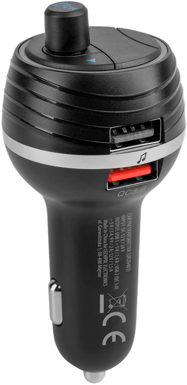 Peiying FM moduliatorius Bluetooth 2xUSB - Juodas