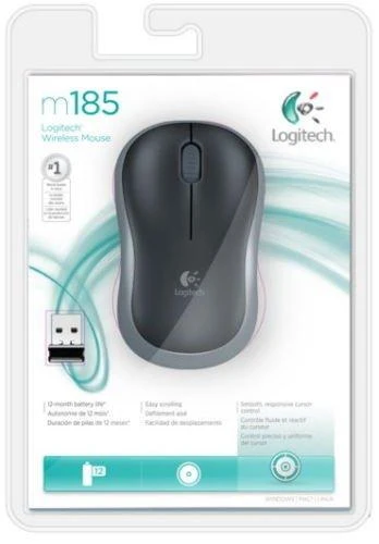 Pelė Logitech M185 pilka (910-002238)