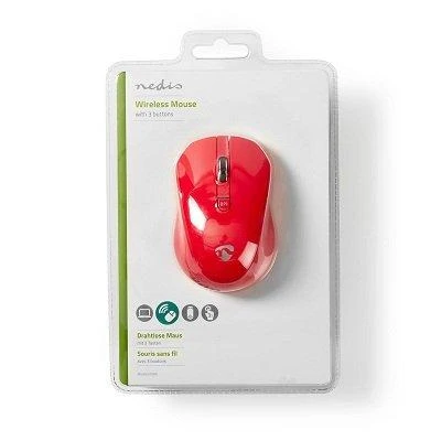 Nedis MSWS400RD Belaidė pelė 800 / 1200 / 1600 DPI