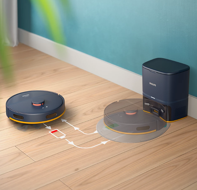 „Philips HomeRun 2000 Series Aqua“ drėgno ir sauso valymo robotas XU2100/10