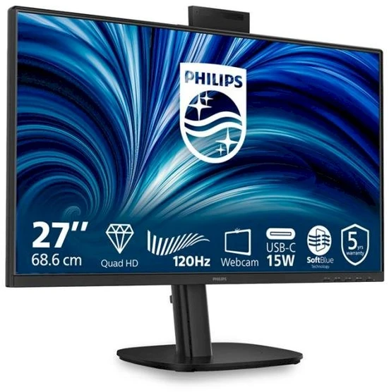 Monitorius „Philips 27B2N3500JH/00“ – 120 Hz | QHD | IPS | 27 colių | 4 ms | USB-C