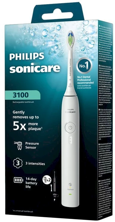 Įkraunamas dantų šepetėlis Philips Sonicare 3100 HX4032/21, baltas