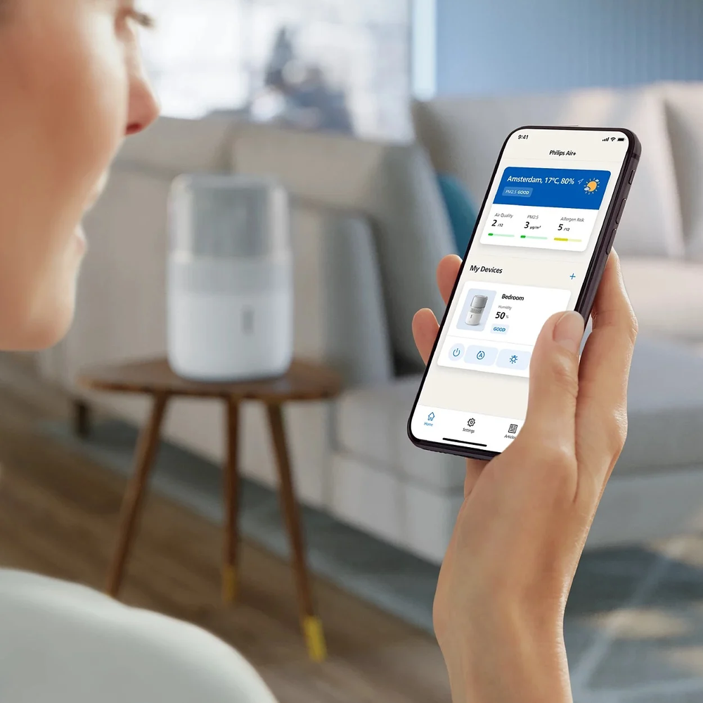 Philips | Oro drėkintuvas | HU5710/00 5000 serija | Vanduo bako talpa 4,5 l | Tinka iki 56 m² patalpoms | NanoCloud technologija | Drėkinimo našumas 400 ml/val. | Baltas