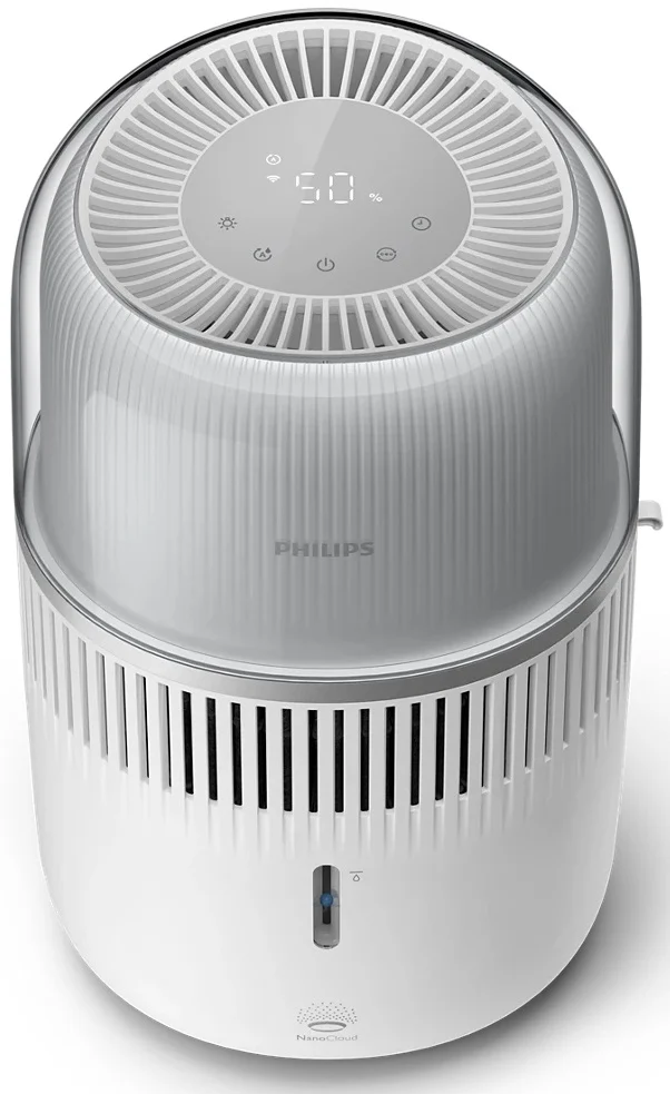 Philips | Oro drėkintuvas | HU5710/00 5000 serija | Vanduo bako talpa 4,5 l | Tinka iki 56 m² patalpoms | NanoCloud technologija | Drėkinimo našumas 400 ml/val. | Baltas