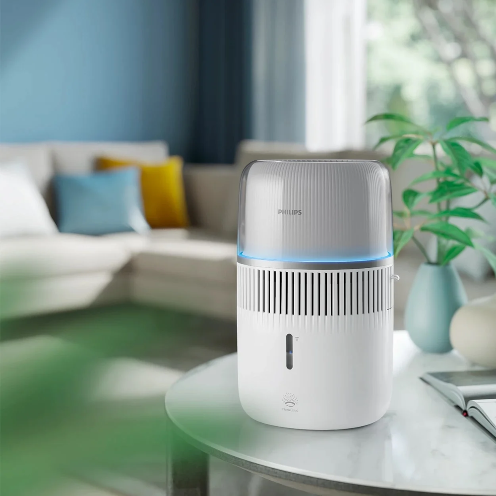 Philips | Oro drėkintuvas | HU5710/00 5000 serija | Vanduo bako talpa 4,5 l | Tinka iki 56 m² patalpoms | NanoCloud technologija | Drėkinimo našumas 400 ml/val. | Baltas