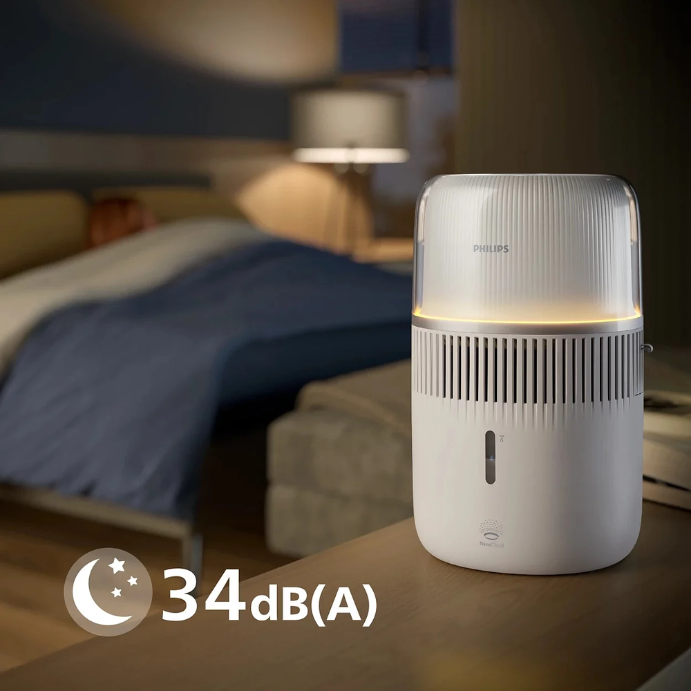 Philips | Oro drėkintuvas | HU5710/00 5000 serija | Vanduo bako talpa 4,5 l | Tinka iki 56 m² patalpoms | NanoCloud technologija | Drėkinimo našumas 400 ml/val. | Baltas