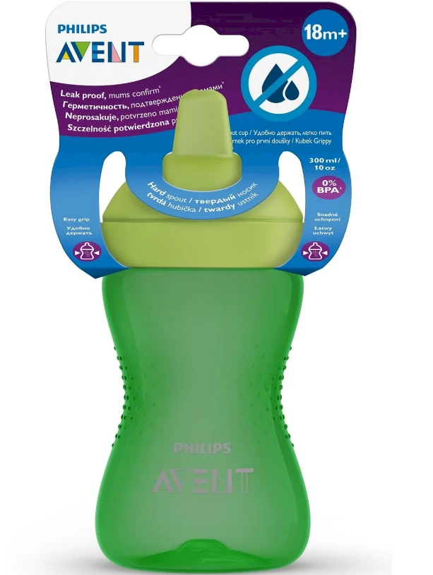 Philips AVENT „My Grippy“ puodelis su kietu snapeliu, 300 ml / 10 oz, 18 mėn.+
