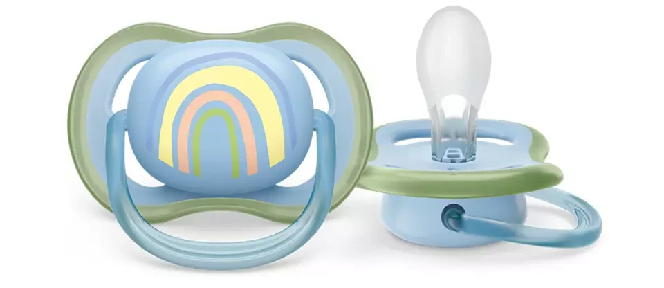„Philips Avent Ultra Air Deco“ vaivorykštės spalvos čiulptukas berniukams 0-6M (1 vnt.) SCF086/03
