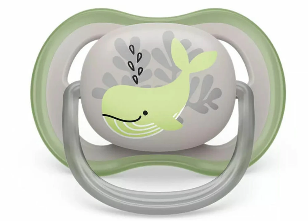 Philips Avent Ultra Air čiulptukas 1 vnt., dydis 6-18 mėn., banginis