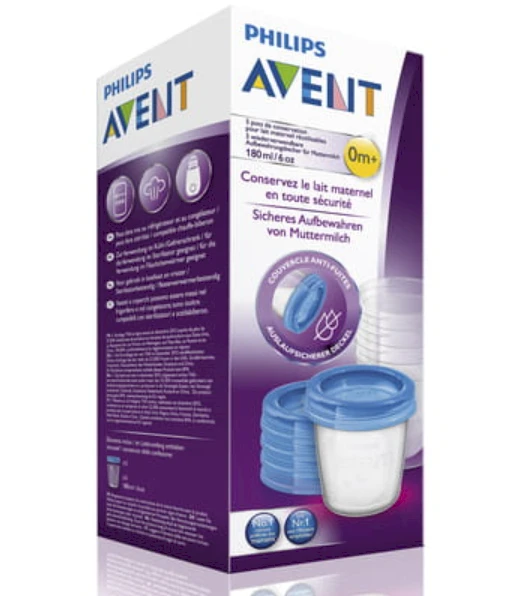Philips AVENT SCF619/05 talpyklos per 180 ml + dangteliai