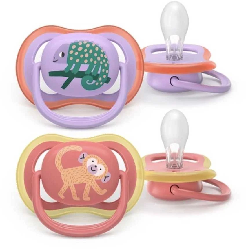 Philips Avent čiulptukai su gyvūnų piešiniais 18+ mėn.