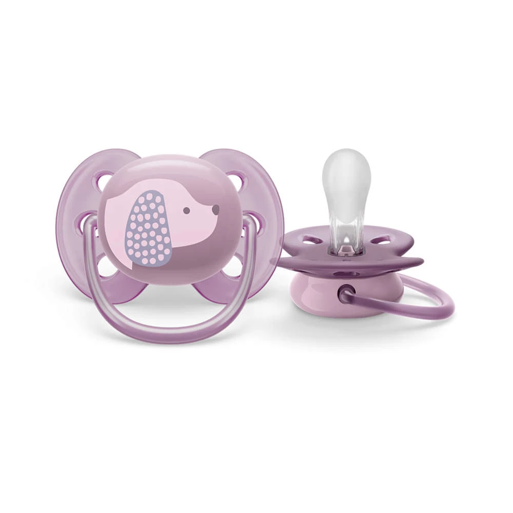 „Philips Avent“ itin minkštas čiulptukas DECO 6-18M (1 vnt.) mergaitėms SCF092/05