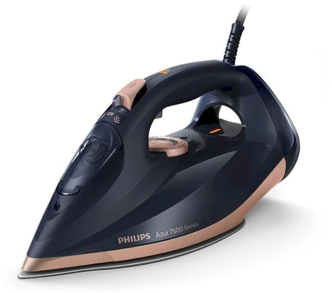 Philips | DST7510/80 | Garų lygintuvas | 3200 W | Vanduo tank capacity 300 ml | Continuous steam 55 g/min | Steam boost performance 260 g/min | Mėlyna/Gold