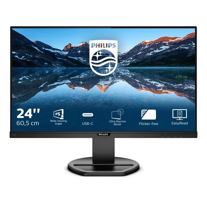 Philips B Line 243B9/00 kompiuterio monitorius 60,5 cm (23.8") 1920 x 1080 pikseliai „Full HD“ LED Juoda
