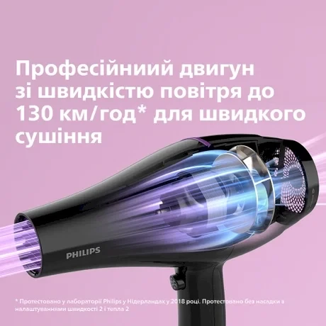 Plaukų džiovintuvas Philips DryCare „Pro“ BHD274/00, Juodos spalvos