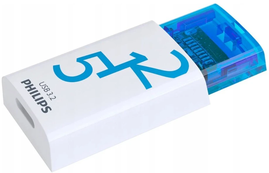 USB atmintinė „Philips Click“ serijos USB 3.2 Gen 1 USB-C 512GB, mėlyna (FM51FD175B/00)