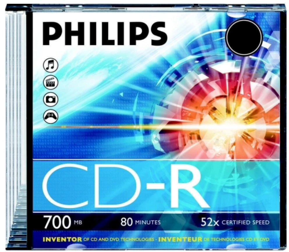 1x10 Philips CD-R 80Min 700MB 52x JC