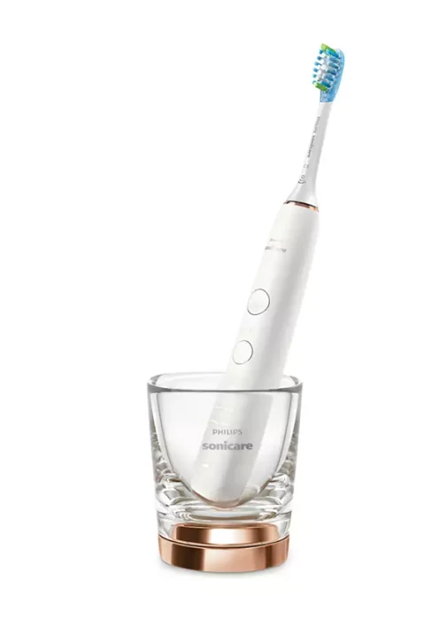 Elektriniai dantų šepetėliai Philips Sonicare DiamondClean 9000, HX9914/57, 2 vnt. (juodas ir baltas)