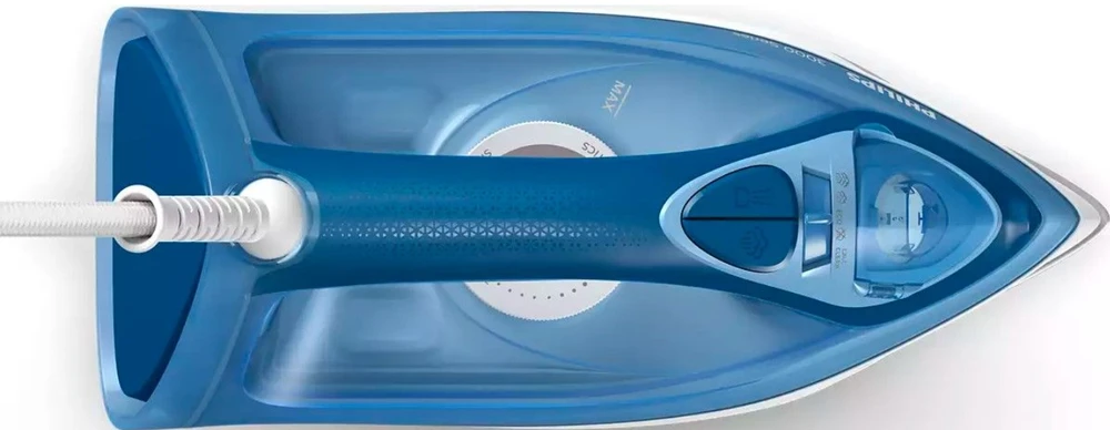 Philips | Lygintuvas | DST3031/20 | Garų lygintuvas | 2400 W | Vanduo tank capacity 300 ml | Continuous steam 40 g/min | Steam boost performance 180 g/min | Dark Mėlyna