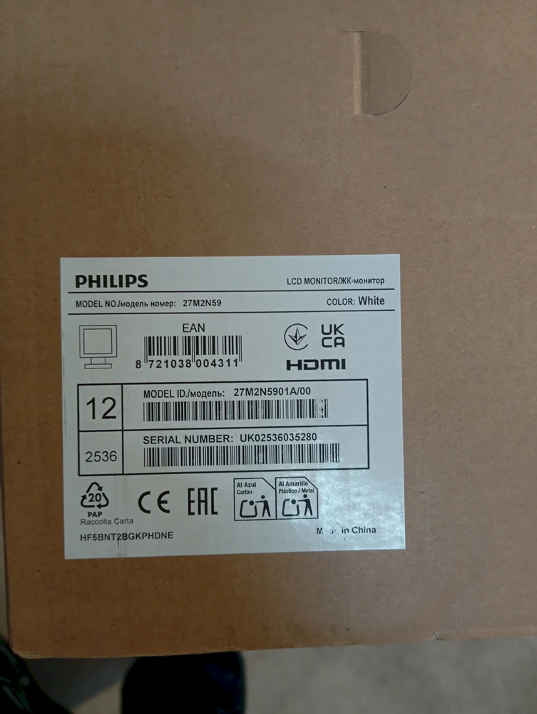 Monitorius „Philips 27M2N5901A/00“ – 160 Hz | 4K | Greitas IPS | 27 colių