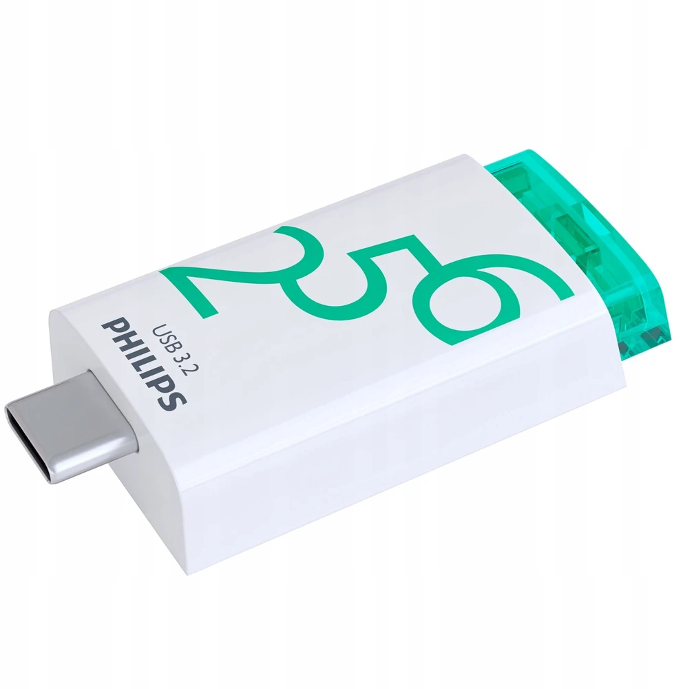 PHILIPS USB-C 3.2 Gen 1 atmintukas Click Spring Žalias 256GB