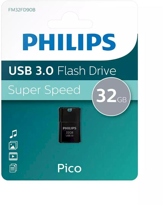 USB atmintinė „Philips Pico Edition 3.0“, 32 GB (FM32FD90B/00)