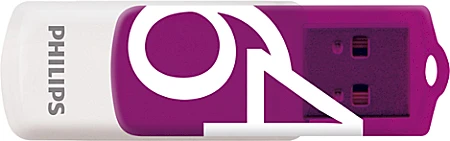 ATMINTINĖ Philips USB 2.0 64GB Vivid Edition Magic Violetinė