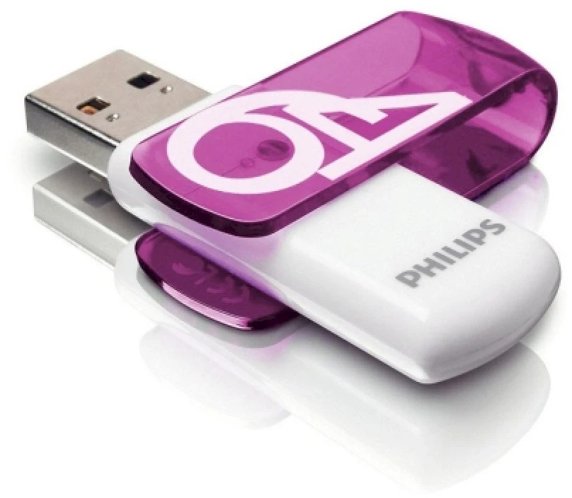 ATMINTINĖ Philips USB 2.0 64GB Vivid Edition Magic Violetinė