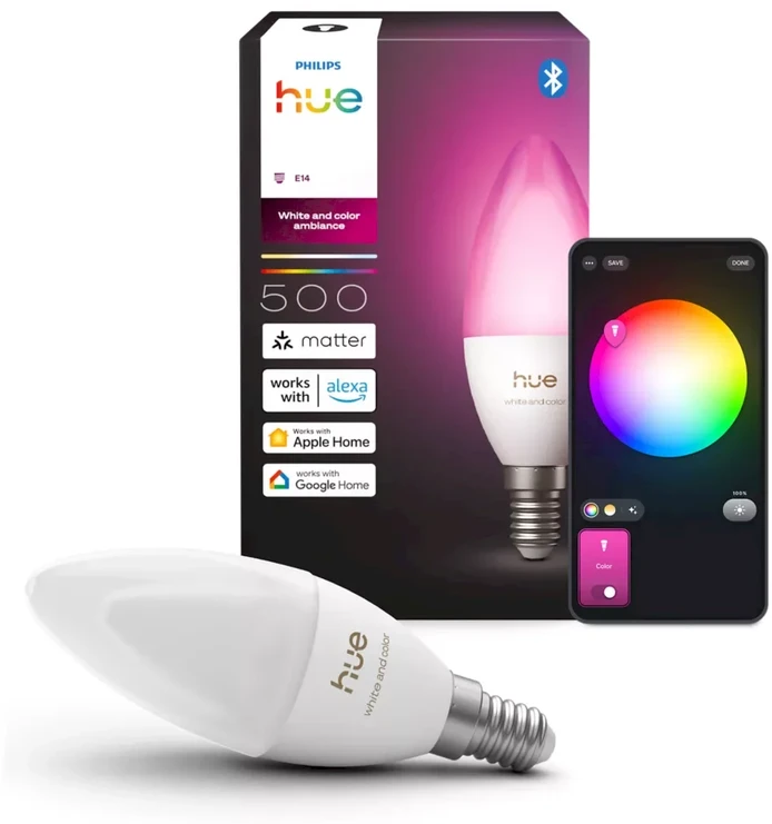 Philips Hue E14 3,7W RGBW B39 świeczka