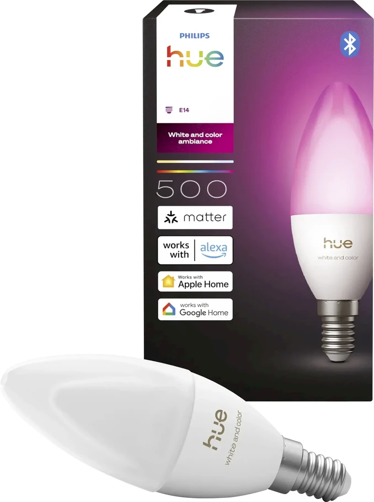 „Philips Hue“ E14 3,7 W „Balta“ lemputė (1000–20000 K) B39 žvakė