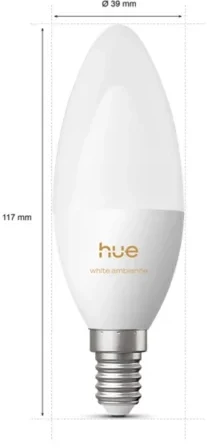 „Philips Hue“ E14 3,7 W „Balta“ lemputė (1000–20000 K) B39 žvakė