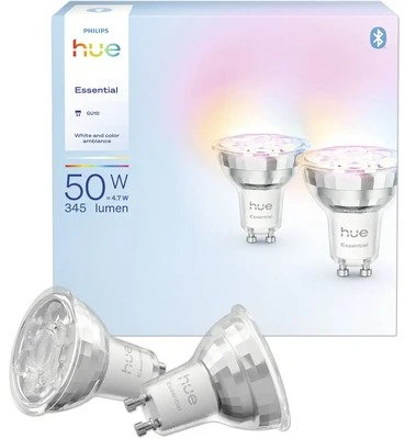 „Philips Hue Essential“ GU10 išmanusis prožektorius 4,7 W - 2 vnt.