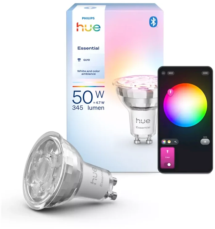 „Philips Hue Essential“ GU10 išmanusis prožektorius 4,7 W
