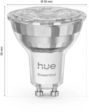 „Philips Hue Essential“ GU10 išmanusis prožektorius 4,7 W - 2 vnt.