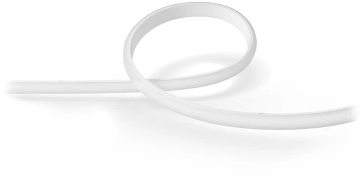 Philips Hue Lightstrip apšvietinimo ilginimo juostelė, 1 m., Baltos spalvos su įvairiaspalve šviesa