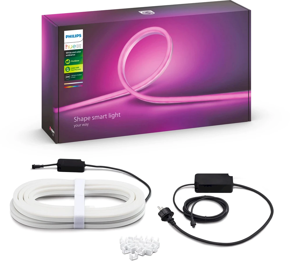 „Philips Hue“ | Šviesos juostelė | „Hue Baltas“ ir spalvų aplinka | 37,5 W | Baltas ir spalvota šviesa