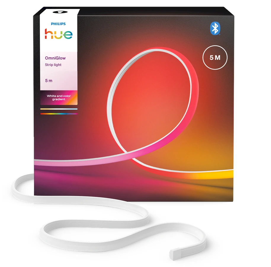 „Philips Hue OmniGlow“ šviesos juostelė, 5 m | 40 W | „Bluetooth“, „Zigbee“