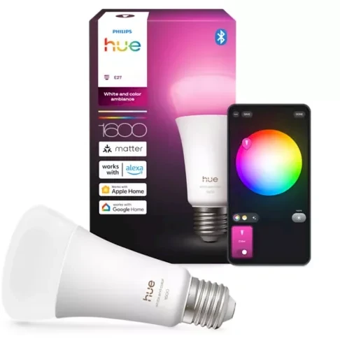 „Philips Hue WCA 1600 A67 1P EU“ | E27 | 11,8 W | Baltos ir spalvotos šviesos | „Bluetooth“ ir „Zigbee“
