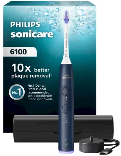 Elektrinis dantų šepetėlis Philips HX7403/05, mėlynas