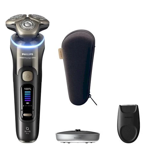 „Philips i9000 Prestige Ultra XP9402/31“ elektrinis skustuvas drėgnam ir sausam skutimui su „SkinIQ Pro“