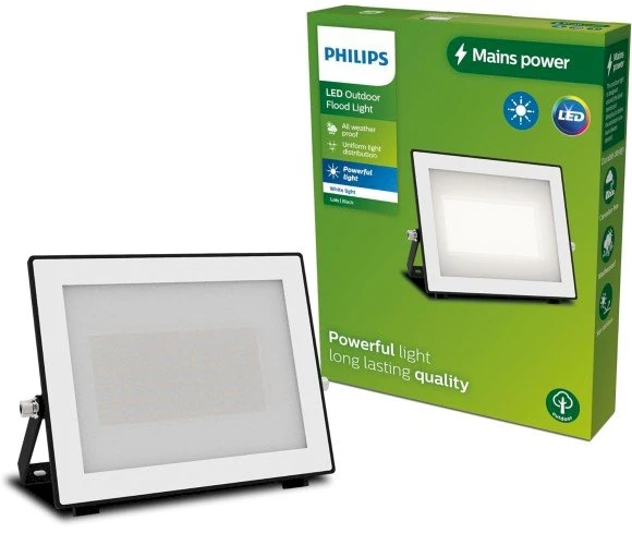 Sieninis šviestuvas Philips Lois LED prožektorius 50W | 5400lm | 3000K | IP65 | Juodas