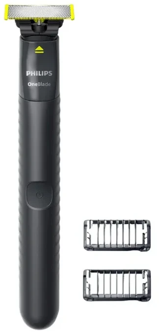 Barzdaskutė „Philips Norelco OneBlade QP1424/10“ vyriškas skustuvas, tinklelio skustuvas, žoliapjovė, anglies spalvos
