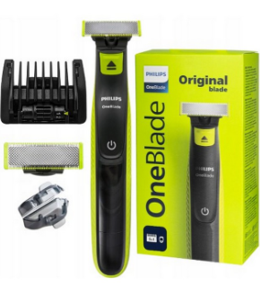 Philips | Skustuvas/kirptuvas, veido | QP2724/20 OneBlade | Veikimo laikas (maks.) 45 min | Drėgnas ir sausas | NiMH | Pilka/žalia