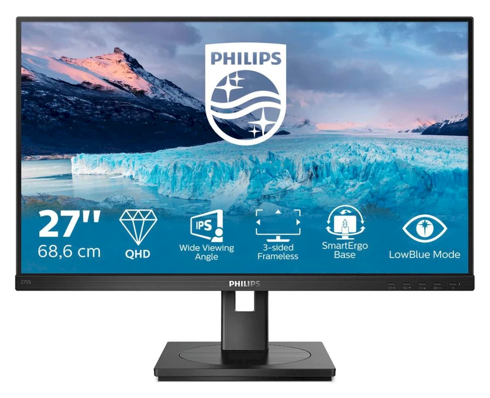 Monitorius Philips 275S1AE/00 27", Juodos spalvos