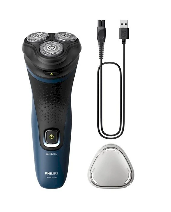 Philips S1151/00 men's shaver Rotation shaver Trimmer Juodas, Mėlyna