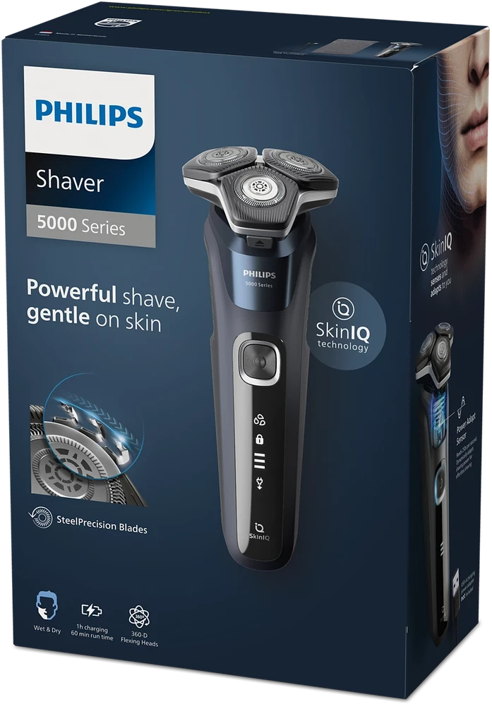 Philips Shaver Series 5000 Drėgnojo ir sausojo skutimo elektrinė barzdaskutė S5885/10