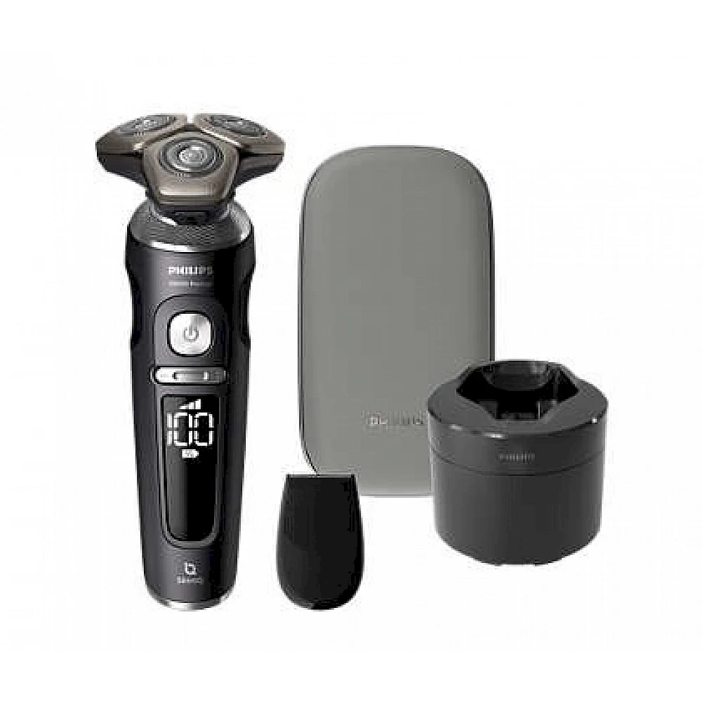 Barzdaskutė Philips Shaver S9000 Prestige SP9840/32 men's shaver Rotation shaver Trimmer Pilkas